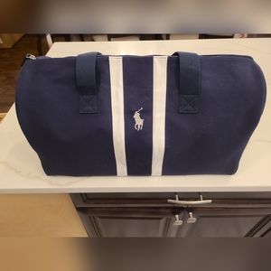 RALPH LAUREN Fragrances Dark Blue Duffle Bag Gym Weekender Overnight Carry-on